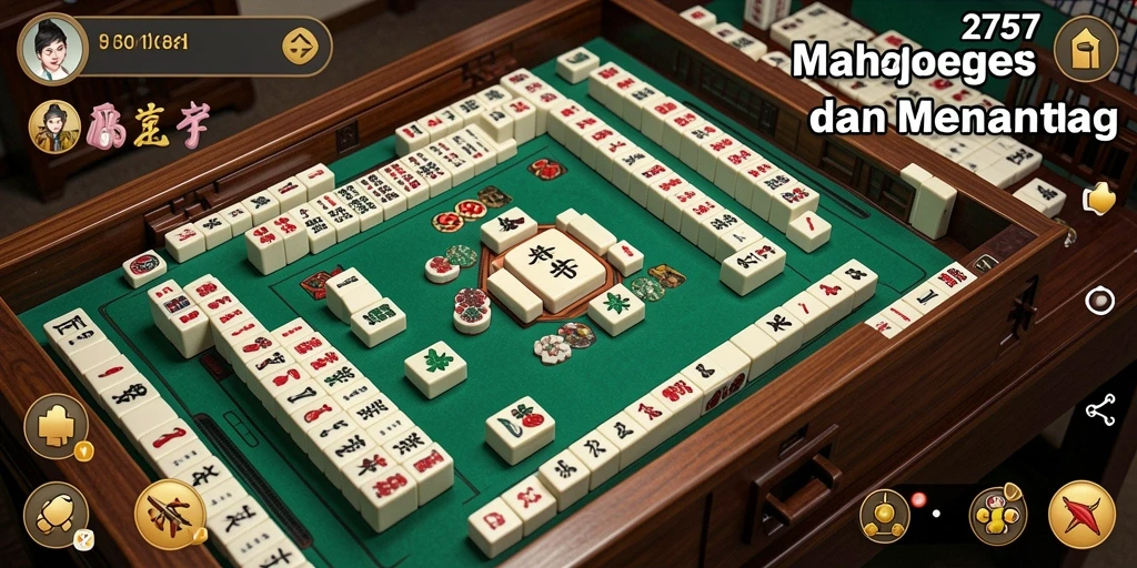Tampilan gameplay seru dari game Mahjong 2757.