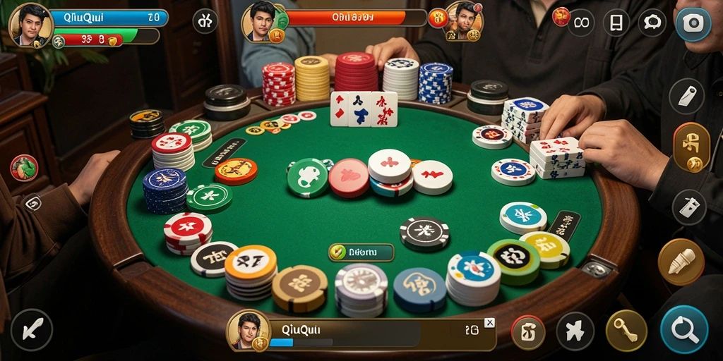 Screenshot gameplay API33 menunjukkan keseruan bermain QiuQiu.