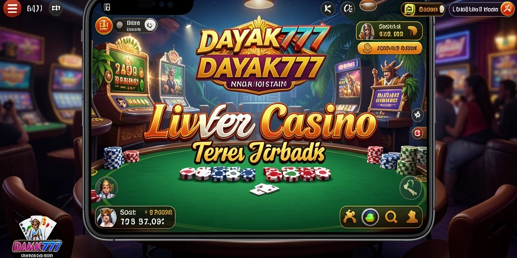 Tampilan gameplay Live Casino yang mendebarkan di DAYAK777.