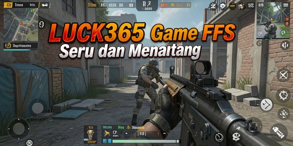 Screenshot gameplay LUCK365 menampilkan aksi tembak-menembak seru.