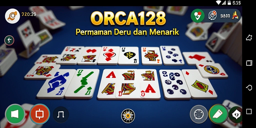 Tampilan permainan domino yang seru dan menantang di ORCA128.