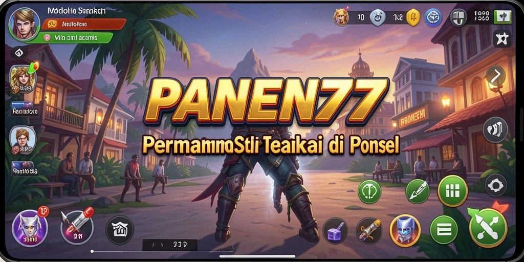 Tampilan gameplay menarik dari PANEN77 yang penuh warna.