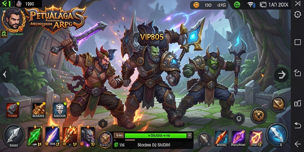 Tangkapan layar gameplay VIP805 menunjukkan aksi pertempuran yang mendebarkan.